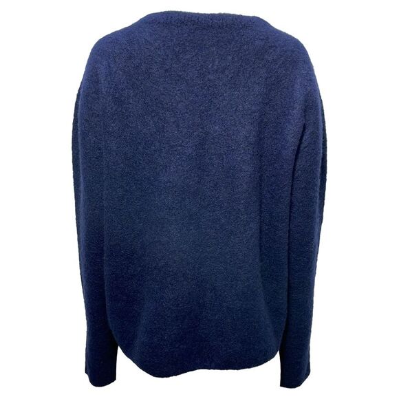 Pre Loved The Row Vintage Long Sleeve Wool Pullover Sweater Women blue | navy - Picture 7 of 8